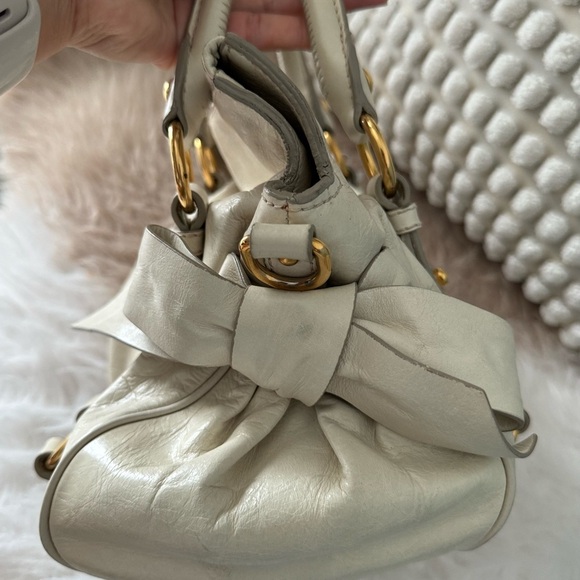 Miu Miu Women's Gray Leather Handbag - Picture 3 of 15